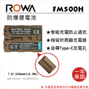 ROWA 樂華 FOR SONY NP-FM500H 鋰電池 自帶Type-C充電孔
